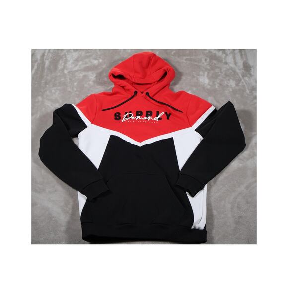 Supply & Demand Hoodie Mens Medium Pullover Embroidered Streetwear - Picture 1 of 6